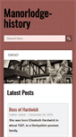 Mobile Screenshot of manorlodge-history.org.uk